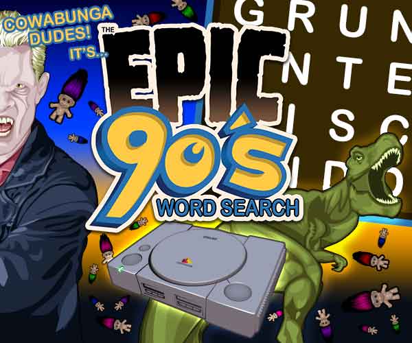 Epic 90s Word Search