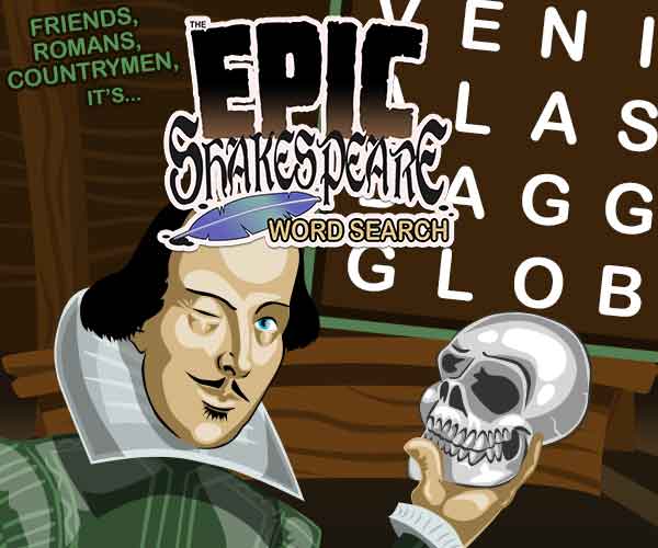 Epic Shakespeare Word Search
